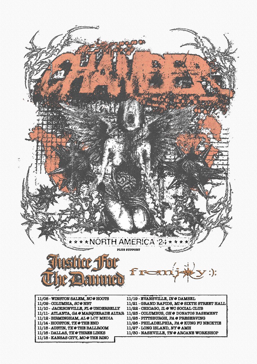 chamber615's tweet photo. IN CASE YOU MISSED THIS SHIT

WE’RE GOING ON TOUR WITH @jftdband AND @fromjoy_ NEXT MONTH

GET TICKETS AT THE LINK BELOW https://t.co/zeqNPC2O4Z