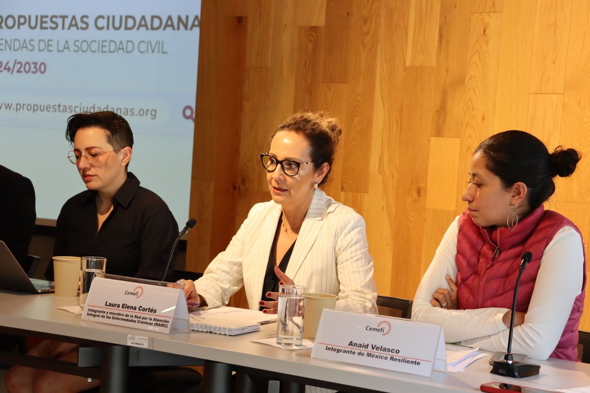 Centro Mexicano para la Filantropía (@cemefi) on Twitter photo <a href="/ricardobucio/">Ricardo Bucio 🇲🇽</a> <a href="/MexicoComoVamos/">México, ¿cómo vamos?</a> "Nuestra agenda ofrece soluciones para mejorar el acceso a la salud, trabajando en conjunto con el gobierno para implementar políticas que aborden de manera integral las enfermedades crónicas, un desafío prioritario para el país." Laura Elena Cortés, <a href="/RAIEC_MX/">RAIEC</a> <a href="/ricardobucio/">Ricardo Bucio 🇲🇽</a> <a href="/MexicoComoVamos/">México, ¿cómo vamos?</a> "Nuestra agenda ofrece soluciones para mejorar el acceso a la salud, trabajando en conjunto con el gobierno para implementar políticas que aborden de manera integral las enfermedades crónicas, un desafío prioritario para el país." Laura Elena Cortés, <a href="/RAIEC_MX/">RAIEC</a>