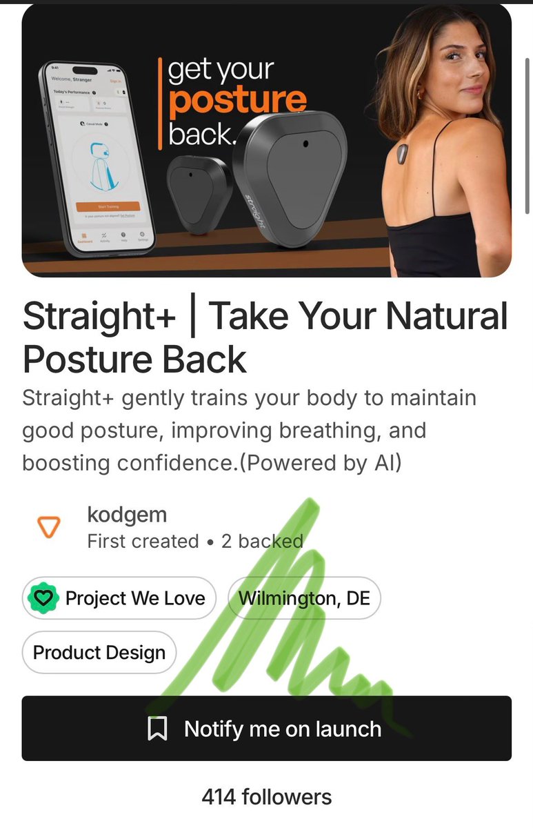Straight+ 15 Ekim’de Kickstarter’da olacak ve daha şimdiden “Project We Love” etiketi aldı. 

Bu etiket Kickstarter ekibinin bizzat seçtiği ve beğendiği kampanyalara veriliyor. 

Daha başlamadan, iyi haber geldi. 
15 Ekim’de desteğinizi bekliyoruz. 

Her paylaşım kritik. 🖤🙌🏻