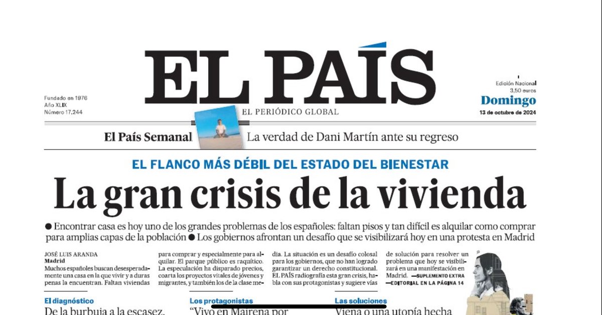 La crisis que se viene es la Vivienda. Ya está explotando en España. La reflexión de <a href="/deficitcero/">Déficit Cero</a> es clara. Necesitamos más herramientas para enfrentarla y el desafío es gigante. Tenemos una gran crisis de asequibilidad a la vivienda ¿vamos a esperar que explote?  #VeámoslaVenir