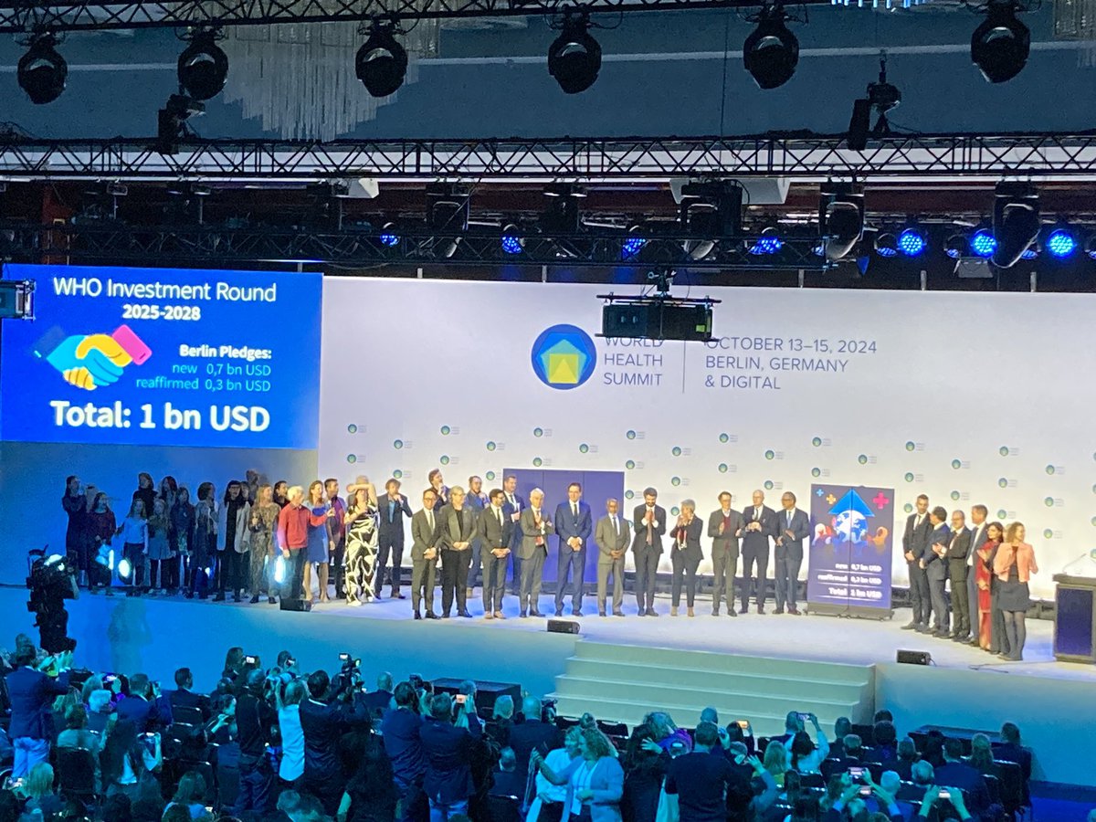 Philomena Apiko (@philoapiko) on Twitter photo Just concluded: WHO Investment Round (2025-2028). Sustainable health financing remains key to achieving SDG 3 and ensuring universal health access. Total of 1 billion USD pledged. #WHS2024 <a href="/WHO/">World Health Organization (WHO)</a> <a href="/gatesfoundation/">Gates Foundation</a> <a href="/ECDPM/">ECDPM π π</a> Just concluded: WHO Investment Round (2025-2028). Sustainable health financing remains key to achieving SDG 3 and ensuring universal health access. Total of 1 billion USD pledged. #WHS2024 <a href="/WHO/">World Health Organization (WHO)</a> <a href="/gatesfoundation/">Gates Foundation</a> <a href="/ECDPM/">ECDPM π π</a>