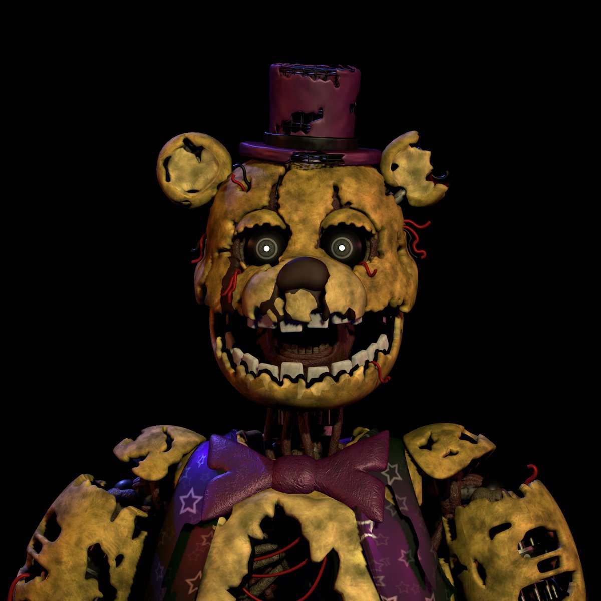 ProjectG_23Game's tweet image. Freddy&apos;s NightFall: Prototype Freddy &amp;amp; Prototype Fredbear.
#FreddyNightFall #FNAF