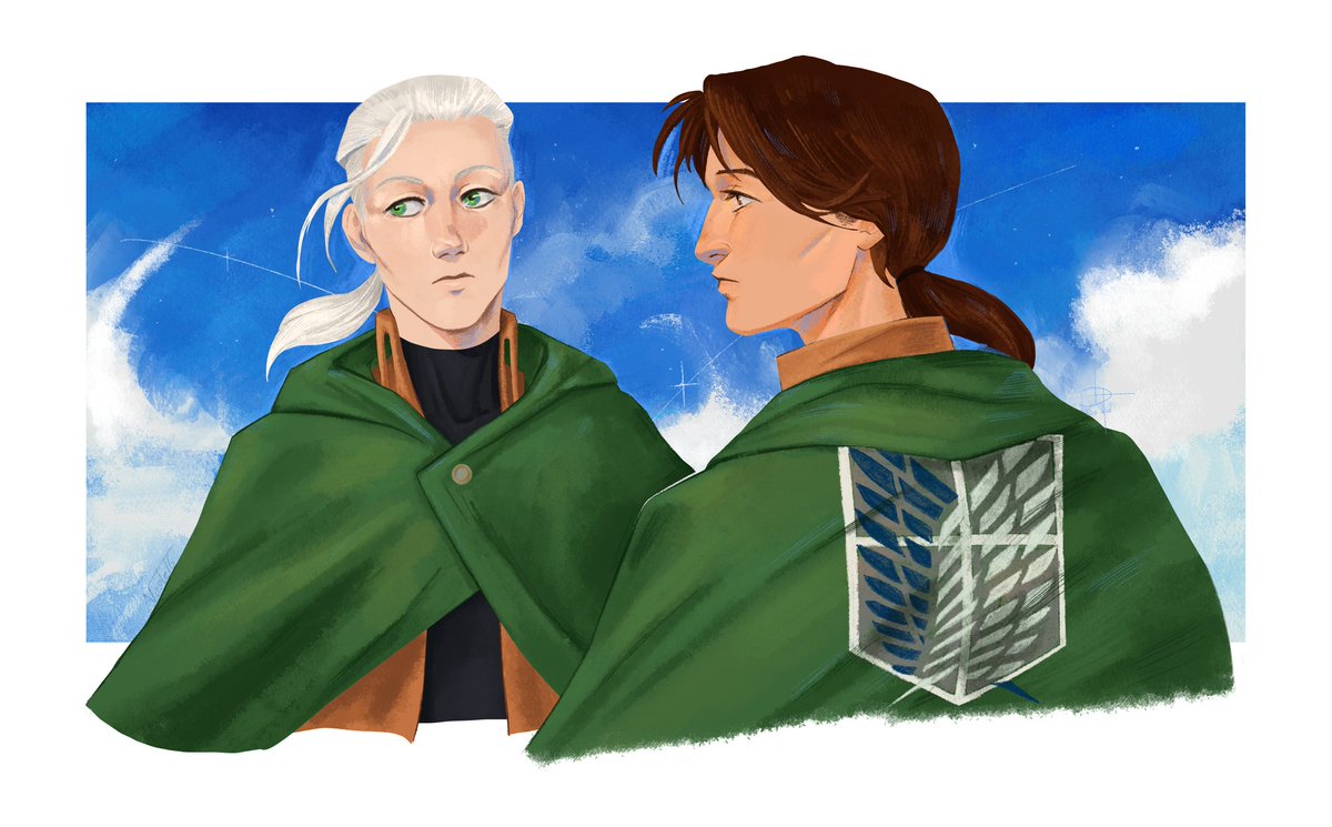 So me and <a href="/RustSRart1/">RustSR ✨ (comms open!)</a> rewatching AoT again

#attackontitan #aot