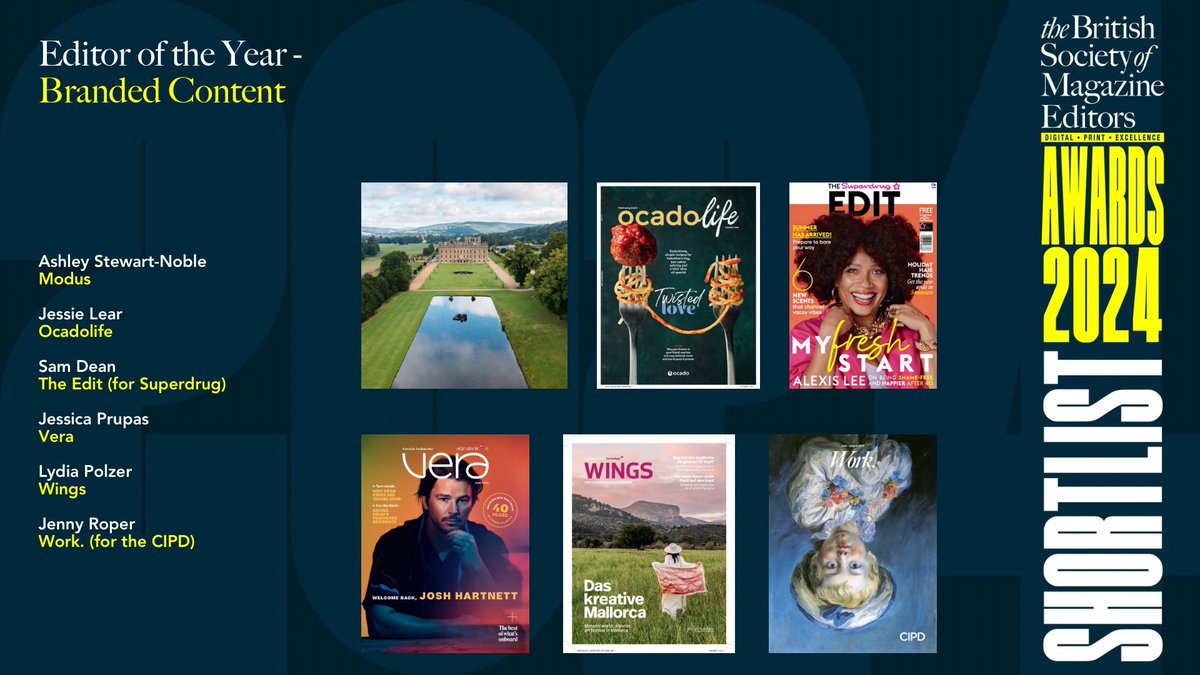 For our first shortlist announcement for the #BSMEAwards2024, we’re thrilled to celebrate the editors shortlisted for Editor of the Year - Branded Content 🎉

Congratulations - and we can’t wait to see you at our awards ceremony on November 18! 🍾