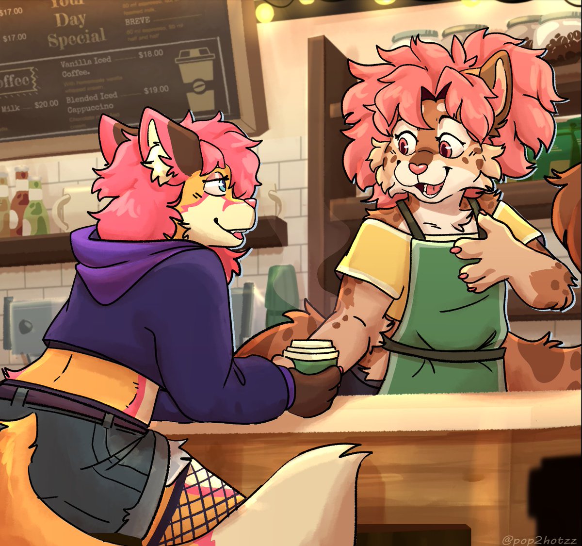 Everyday coffee shop fling