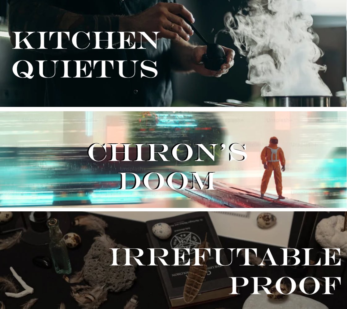 HALLOWEEN TRIPLE-HEADER

We’re returning from our hiatus to celebrate the most sinister of seasons with a terrifying trifecta of one shots for you to enjoy:

🔪 10/15 - Kitchen Quietus (Patreon exclusive)
🪐10/22 - Chiron’s Doom
👻 10/29 - Irrefutable Proof

Stay tuned 👁