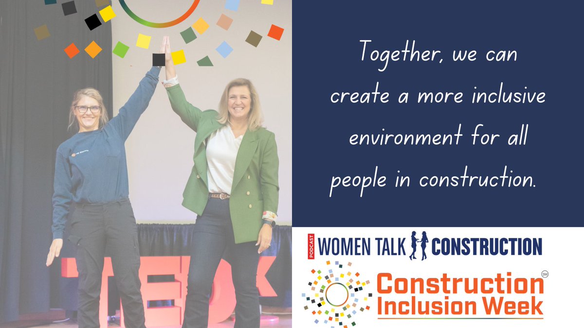 Let’s build a more inclusive industry TOGETHER! Here's how:
☑️ Foster Open Communication
☑️ Offer Mentorship &amp; Sponsorship
☑️ Champion Safety &amp; Belonging
☑️ Commit to Ongoing Education
☑️ CELEBRATE DIFFERENCES
🫱🏽‍🫲🏻 TOGETHER 🫱🏽‍🫲🏻 we can create a more inclusive construction industry!