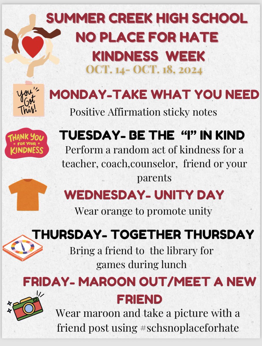 It’s Kindness Week at Summer Creek!