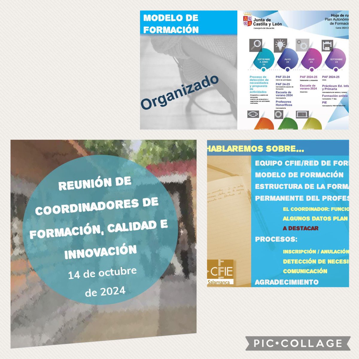 Primera reunión informativa con los Coordinadores de Formación, Calidad e Innovación. Presentación del equipo asesor y coordinación de procesos. Muchas gracias por vuestro trabajo!!!!! #formaciónCyL