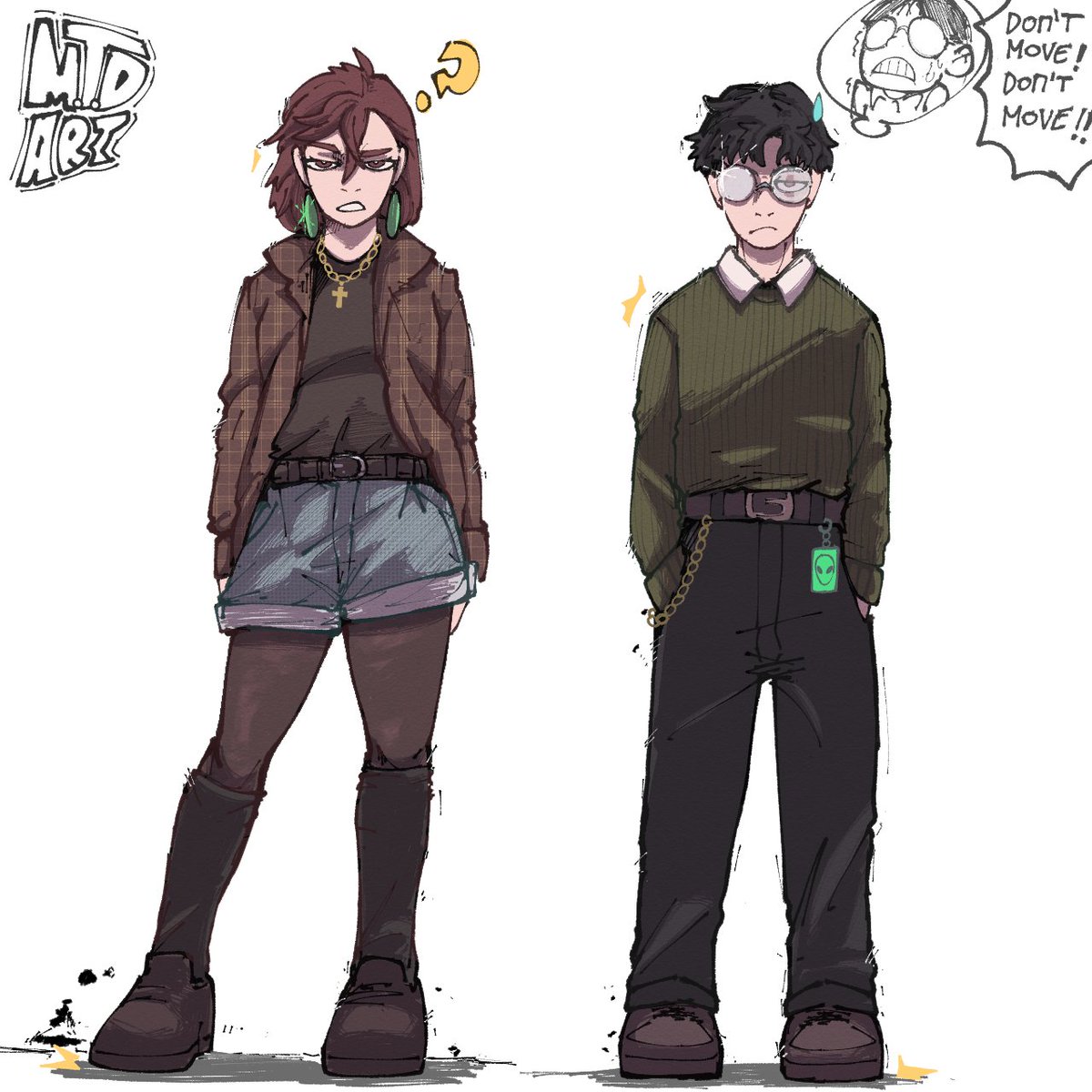 Momo and okarun
#Dandadan