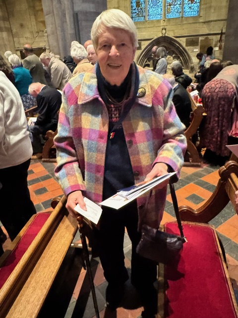 LedburyParish's tweet photo. Celebrating with Christabel, her recent 
St Ethelbert award at Hereford Cathedral. https://t.co/PzCmqC8A4p