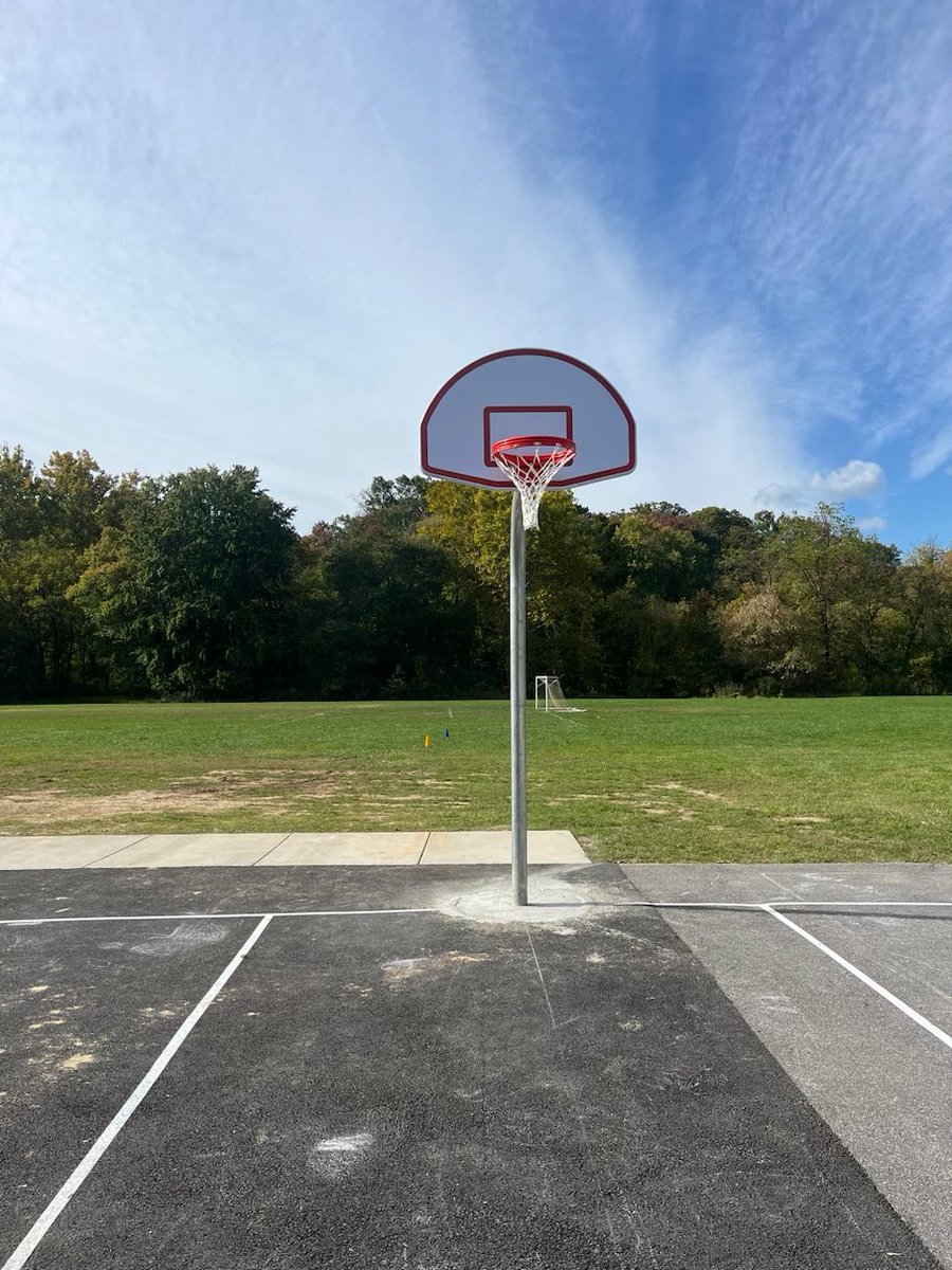 Today is a great day! We finally have a basketball court!! Our kiddos deserve the best!