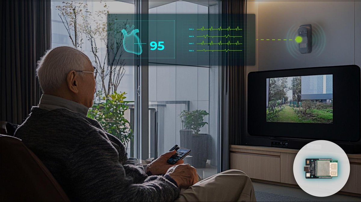 seeedstudio's tweet image. #SmartSensing 💡 Excited to launch two new mmWave Sensor Kits powered by XIAO ESP32C6! Designed for presence, fall, breathing &amp;amp; heartbeat detection, with high accuracy sensing and privacy—perfect for smart homes &amp;amp; health monitoring. 🌡️

🔹 MR60BFD2 – Fall &amp;amp; Presence Sensor
🔹…