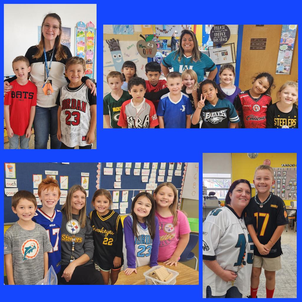 1st and 2nd grade Falcons dressed to show that they will TEAM up and be kind online! #DigialCitizenship <a href="/vbschools/">VBSchools</a>