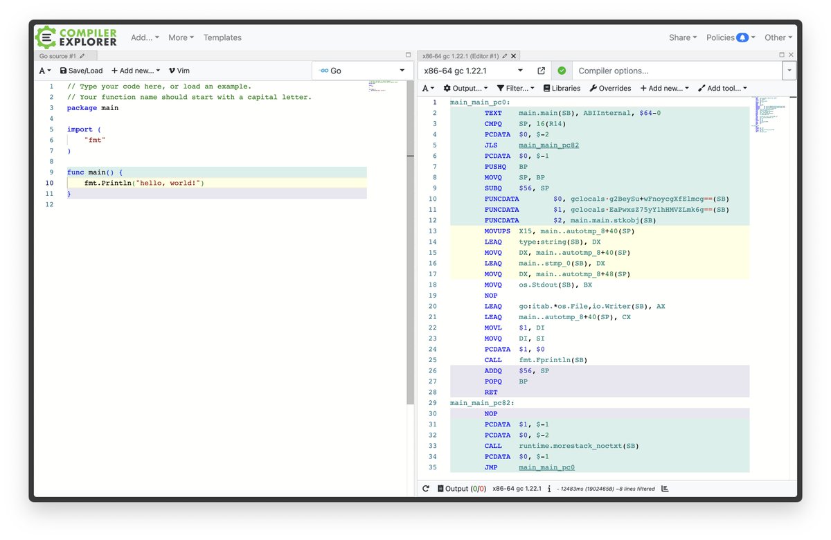 I know it’s not the trend now, but sometimes it’s key to understand how things work at the lowest level—down to bits &amp; bytes. Mastering fundamentals = game changer for troubleshooting or optimizing code. 
#coding #programming #developers
godbolt.org/z/xYGoh4Ezo