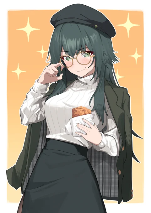 眼鏡手毬、かわいいの絵 