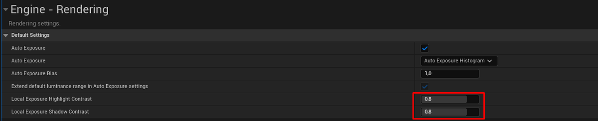 So I noticed that in UE 5.5 they changed the default value of Local Exposure to 0.8 so in case that you see something in your projects that could be it #UnrealEngine5