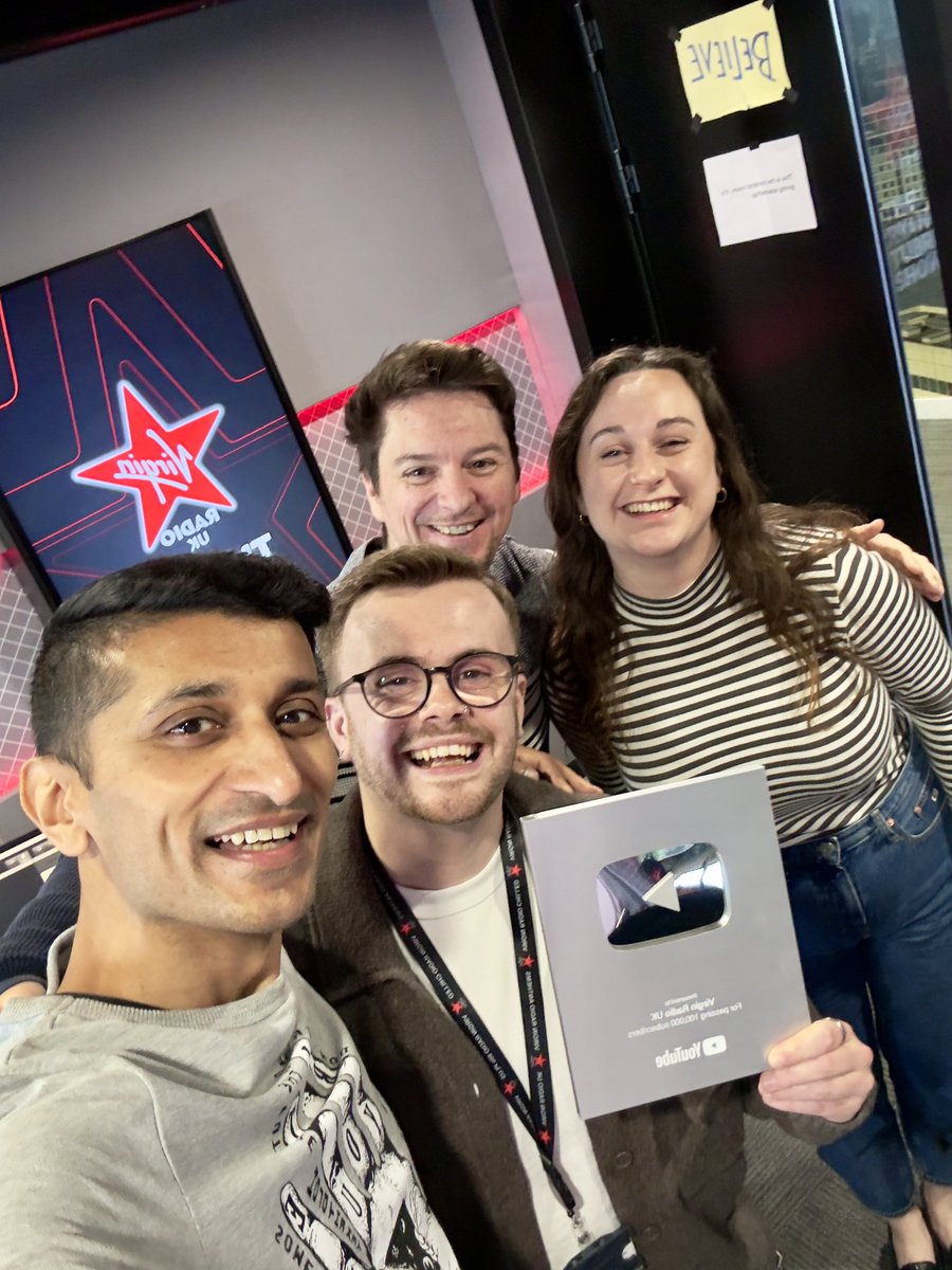 Not everyday you get one of these bad boys from <a href="/YouTube/">YouTube</a> 

Lucky to have been working with some of the best people in the game to achieve this milestone <a href="/VirginRadioUK/">Virgin Radio UK</a> 🚀