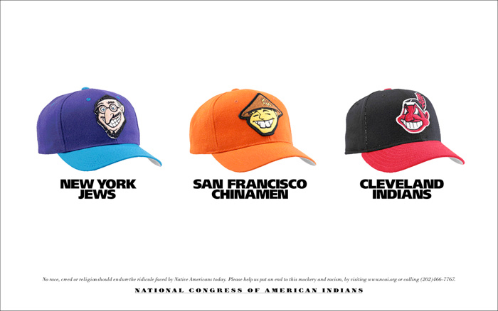 DeVito/Verdi (@devitoverdi) on Twitter photo We created this powerful ad more than 20 years ago for the <a href="/NCAI1944/">National Congress of American Indians</a> to point a finger at the blatant racism in sports mascots.It took years, but the mascot was eventually retired by the Cleveland baseball team. #IndigenousPeoplesDay #History We created this powerful ad more than 20 years ago for the <a href="/NCAI1944/">National Congress of American Indians</a> to point a finger at the blatant racism in sports mascots.It took years, but the mascot was eventually retired by the Cleveland baseball team. #IndigenousPeoplesDay #History