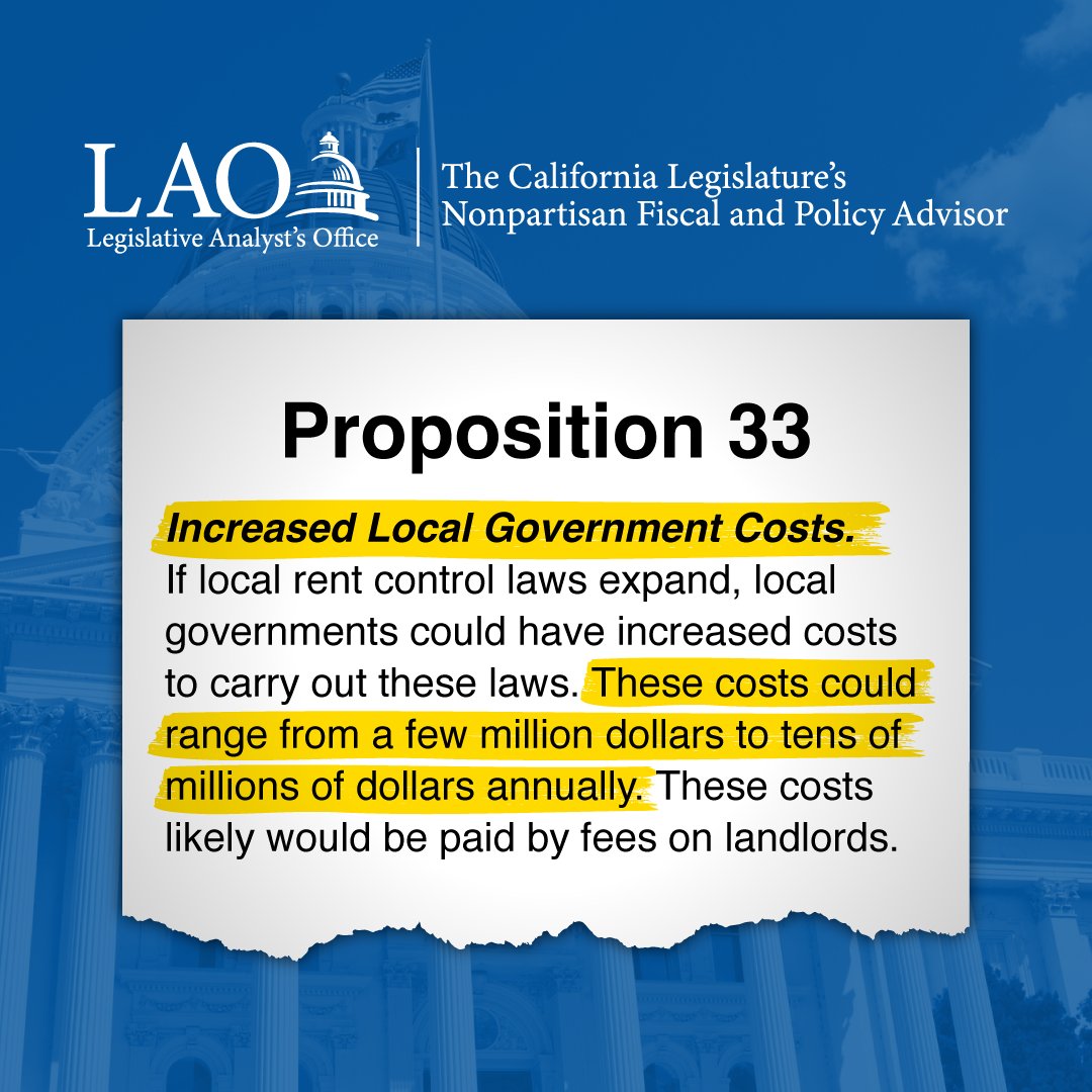 No on Prop 33 tweet media