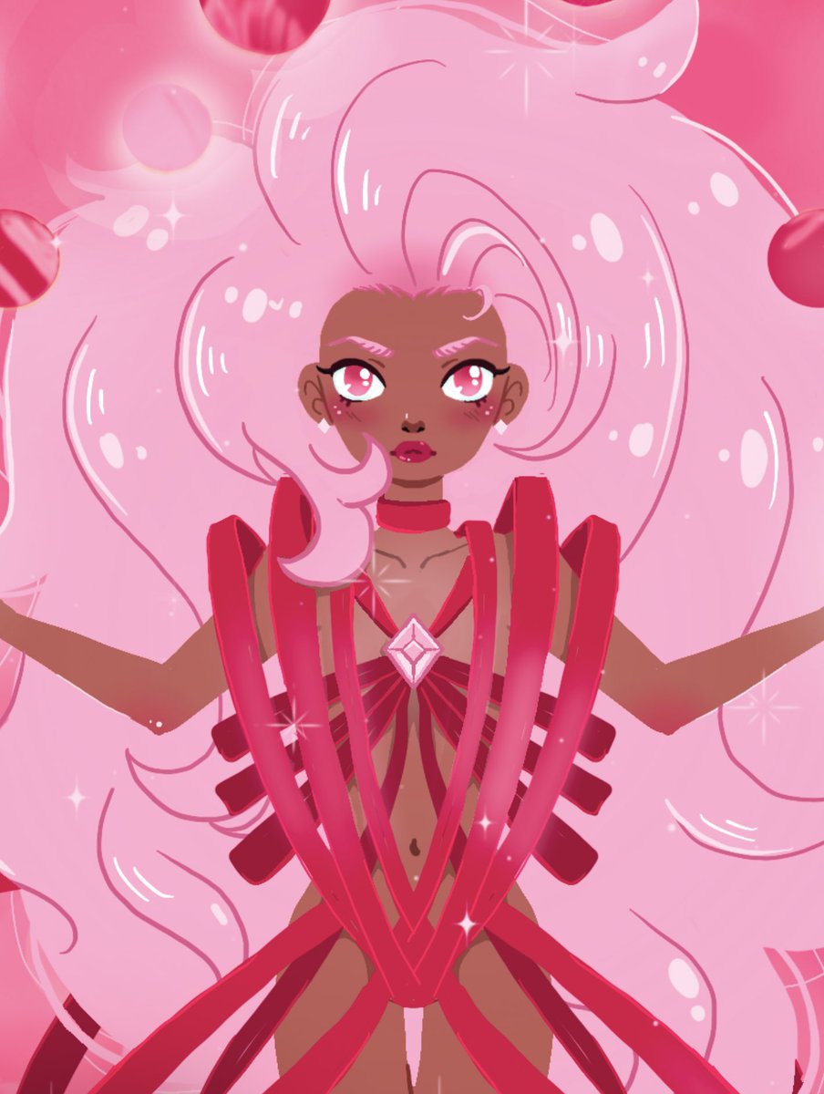 *The smell of raspberries fills the air, and she meets your eyes…*

#procreateart #procreate #yampuff #originalcharacter #oc #pink #pinkart