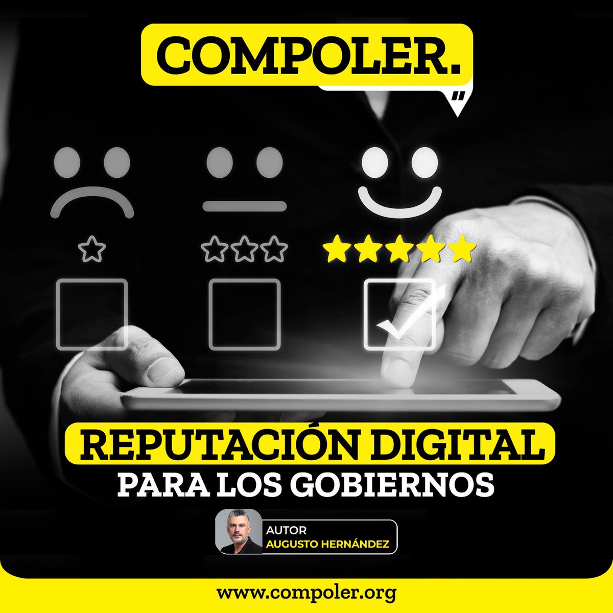 RevistaCompoler's tweet photo. 📱La reputación digital de un gobierno se refiere a la percepción que los ciudadanos y el público en general tienen en medios digitales.

👀No te pierdas hoy el artículo de @augusto_her sobre la importancia de la gestión de reputación digital https://t.co/WXFiutqXEC https://t.co/CTuTvNF0K3