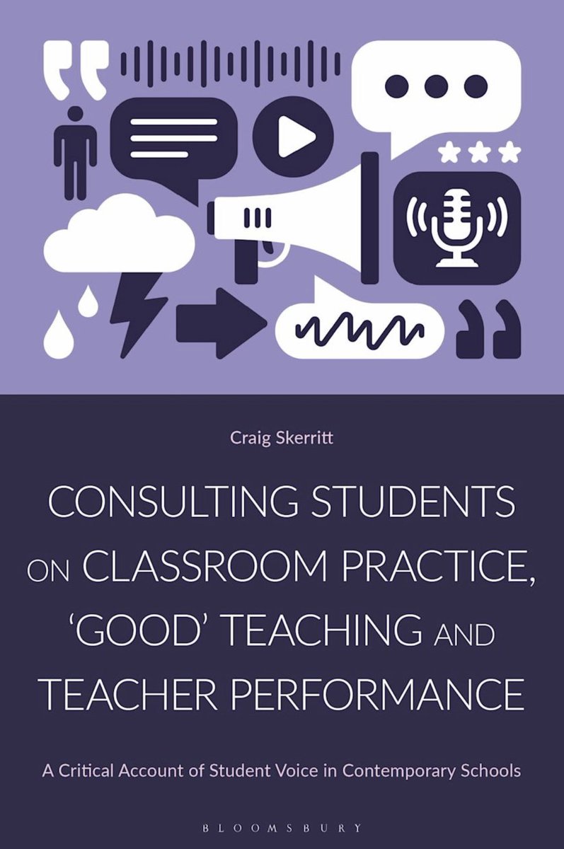 Delighted to receive the e-copy of my book “Consulting Students on Classroom Practice, ‘Good’ Teaching and Teacher Performance: A Critical Account of Student Voice in Contemporary Schools” which is out soon. 

Copies can be ordered from Bloomsbury here: bloomsbury.com/uk/consulting-…