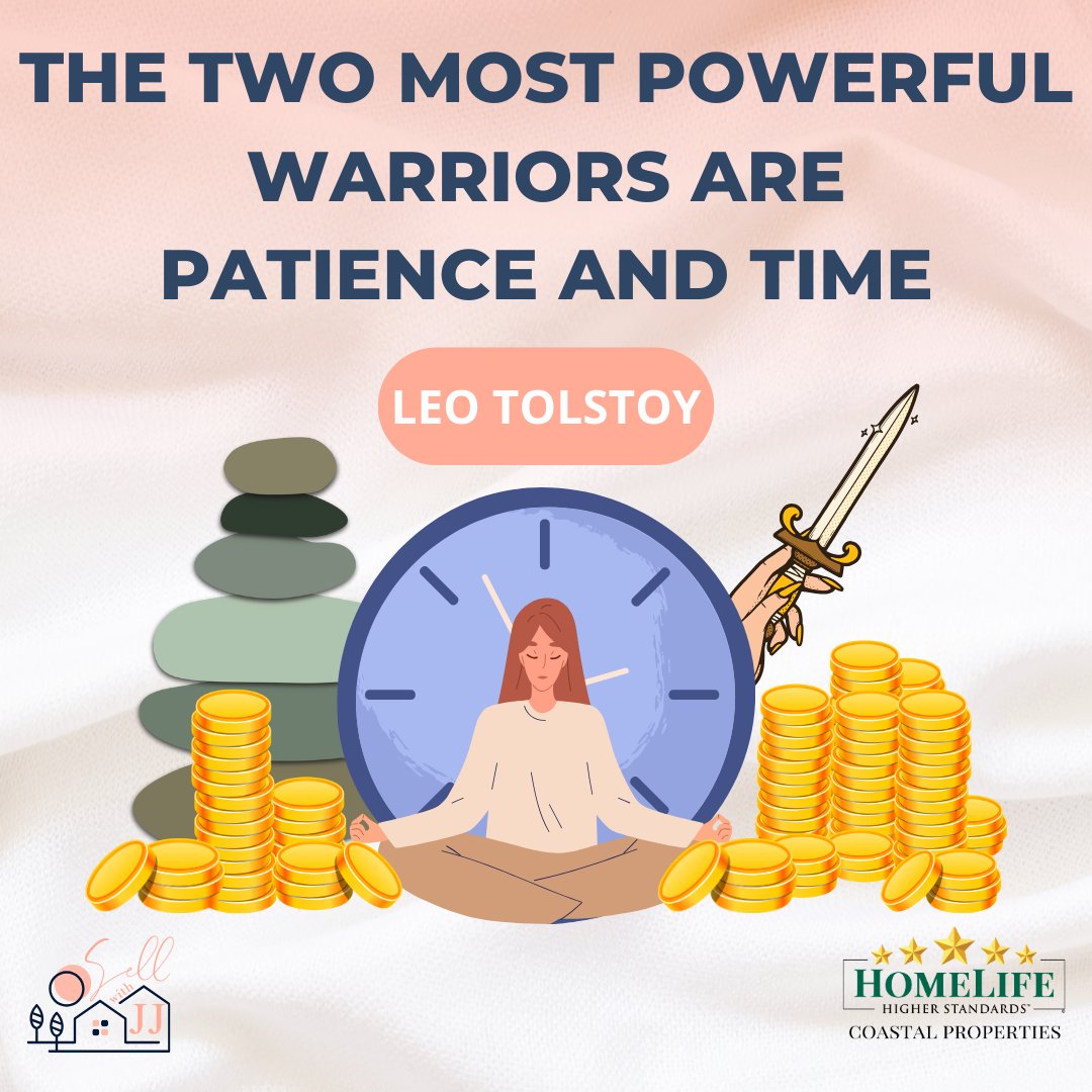 jjacquesrealtor's tweet image. In life and in real estate, patience and time are key to achieving great things. At Sell for JJ, we’re here to guide you make smart, well-timed decisions on your journey to finding the perfect home. 🏡💪  Contact us at: 813-401-6101 #TolstoyWisdom #PatienceAndTime #SellForJJ