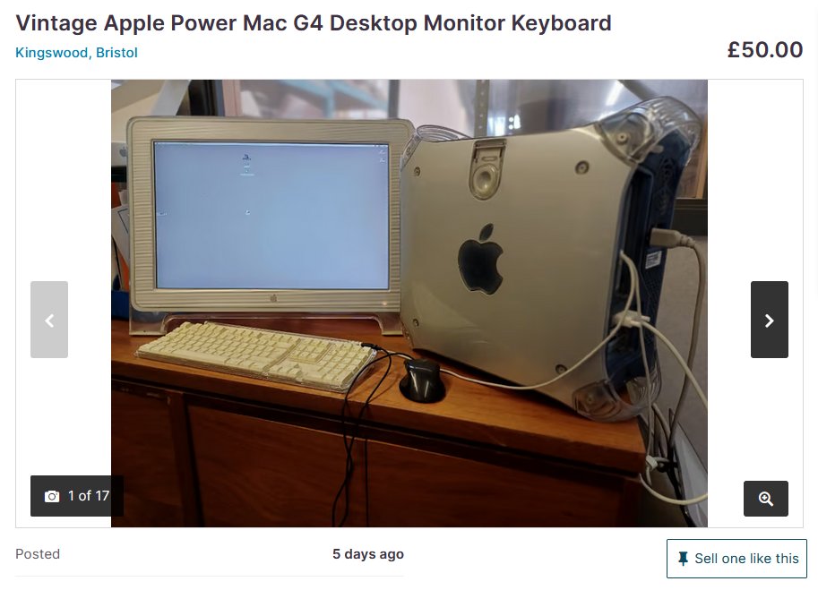 CardCaptorKaren's tweet photo. hey if you're in bristol and into old macs, someone is offering a potential deal of the century https://t.co/X6x42vhTgS