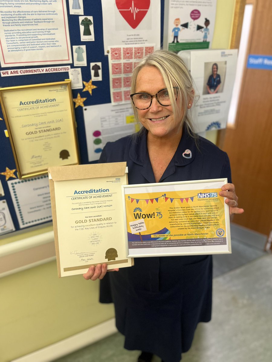 Jess Melia (@meliajess) on Twitter photo So proud of <a href="/tracykeets10/">TRACY KEATING</a> and the CCU team <a href="/NorthMcrGH_NHS/">North Manchester General Hospital</a>. A GOLDEN WOW to add to their GOLD accreditation! The team are definitely making their mark on providing exceptional patient care and experience! 🥳 <a href="/sarah_annsankey/">Sarah ann Sankey</a> @MrsHMR83 🤩🤩🤩 So proud of <a href="/tracykeets10/">TRACY KEATING</a> and the CCU team <a href="/NorthMcrGH_NHS/">North Manchester General Hospital</a>. A GOLDEN WOW to add to their GOLD accreditation! The team are definitely making their mark on providing exceptional patient care and experience! 🥳 <a href="/sarah_annsankey/">Sarah ann Sankey</a> @MrsHMR83 🤩🤩🤩