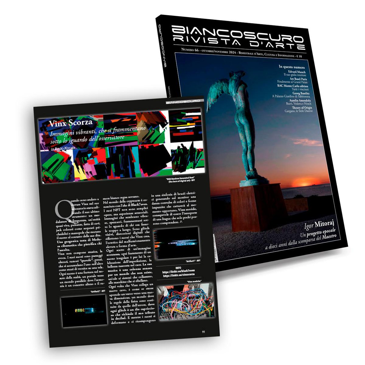 Vinx Scorza aka Black7even on <a href="/BiancoscuroMag/">biancoscuro</a> Art Mag #66 ❤️‍🔥
Huge thanks to <a href="/NucaraRenzo/">nucara</a>, I’m truly flattered 🥹

biancoscuro.it