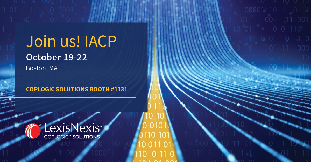 LexisNexisRisk's tweet image. IACP 2024 starts this weekend and the LexisNexis® Coplogic™ team is excited to participate and share how to LEVEL UP your agency&apos;s traffic safety strategy at Booth #1131. Achieve #VisionZero faster. Visit the #LexisNexisCoplogic team at #IACP2024