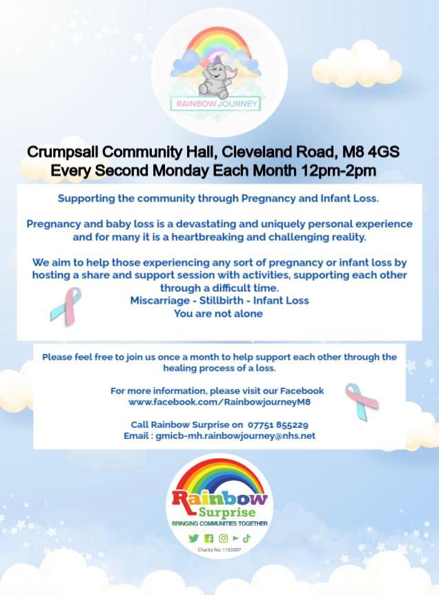 Health Development Coordinators - North Manchester (@healthymcr) on Twitter photo Today we marked baby loss awareness week by inviting people to light a candle have a brew and a chat. A lovely response from the community <a href="/SurpriseRainbow/">Rainbow Surprise</a> <a href="/MCCCheetham/">MCC Cheetham</a> Today we marked baby loss awareness week by inviting people to light a candle have a brew and a chat. A lovely response from the community <a href="/SurpriseRainbow/">Rainbow Surprise</a> <a href="/MCCCheetham/">MCC Cheetham</a>