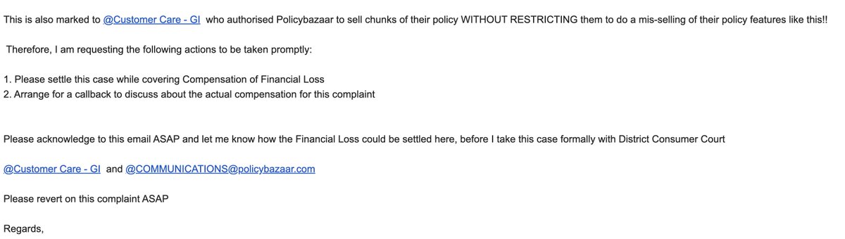 SubhoBm's tweet image. @policybazaar @PBHelpDesk @EdelweissFin Rem# for FRAUD policy selling of #zuno and doing mis-seeling during pol renewal. #InsuranceOmbudsman issued notice for correcting mis-selling. #FormalNotice take action #financialloss b4 taking to #ConsumerCourt 4 compenstn @jagograhakjago