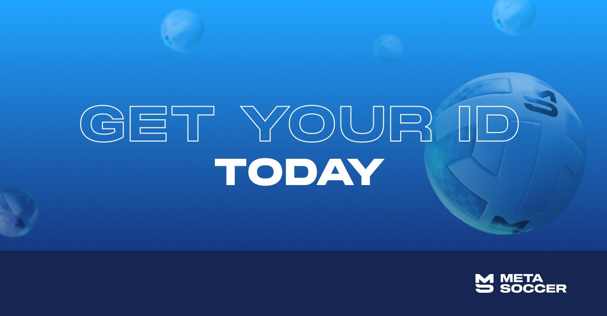 Still don’t have your MetaSoccer ID? ⚽️

It’s quick and easy:

- Visit id.metasoccer.com 🔗
- Log in with Metamask or social login 👤
- Create your account ✅

Get access to the private Beta and join exciting competitions! 🏆