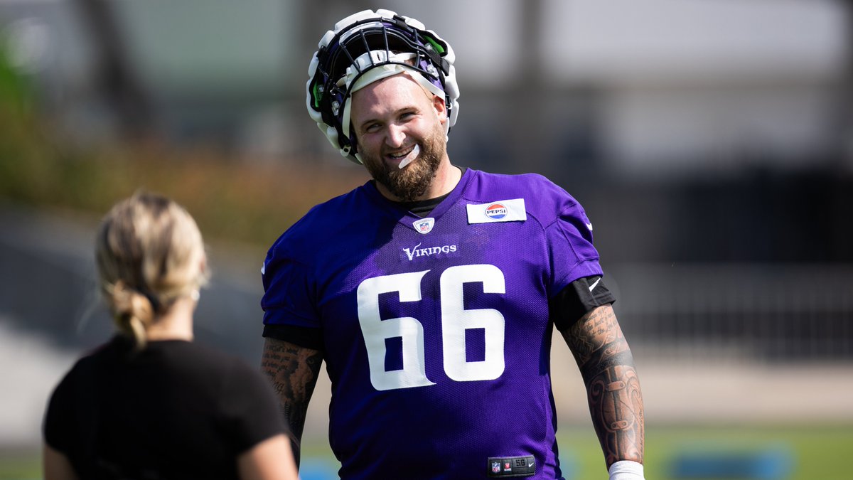 Vikings's tweet image. G Dalton Risner has been designated to return to practice.
