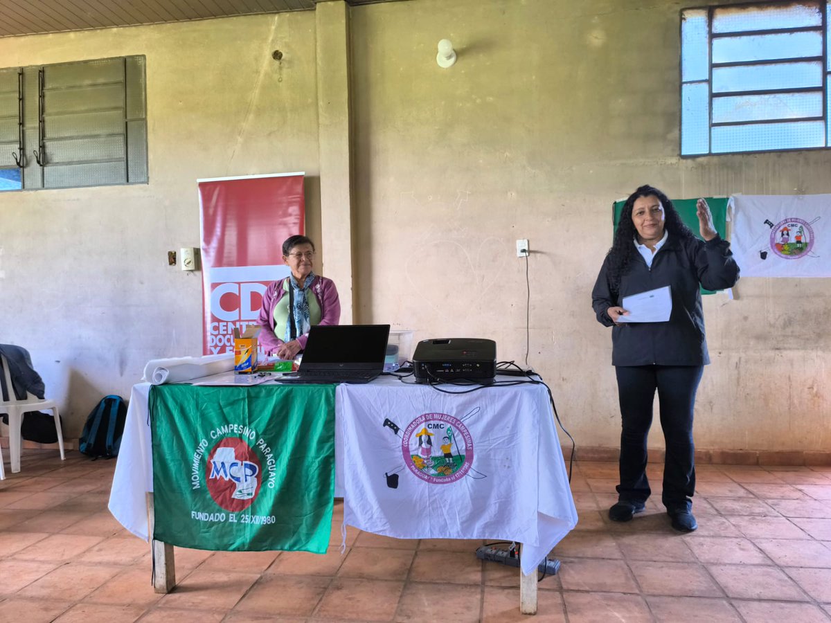 🤩 El fin de semana nos encontramos con mujeres y jóvenes del Movimiento Campesino Paraguayo (MCP) para dialogar sobre la perspectiva de género, la igualdad, la no discriminación, la violencia de género y los derechos de las mujeres en general.