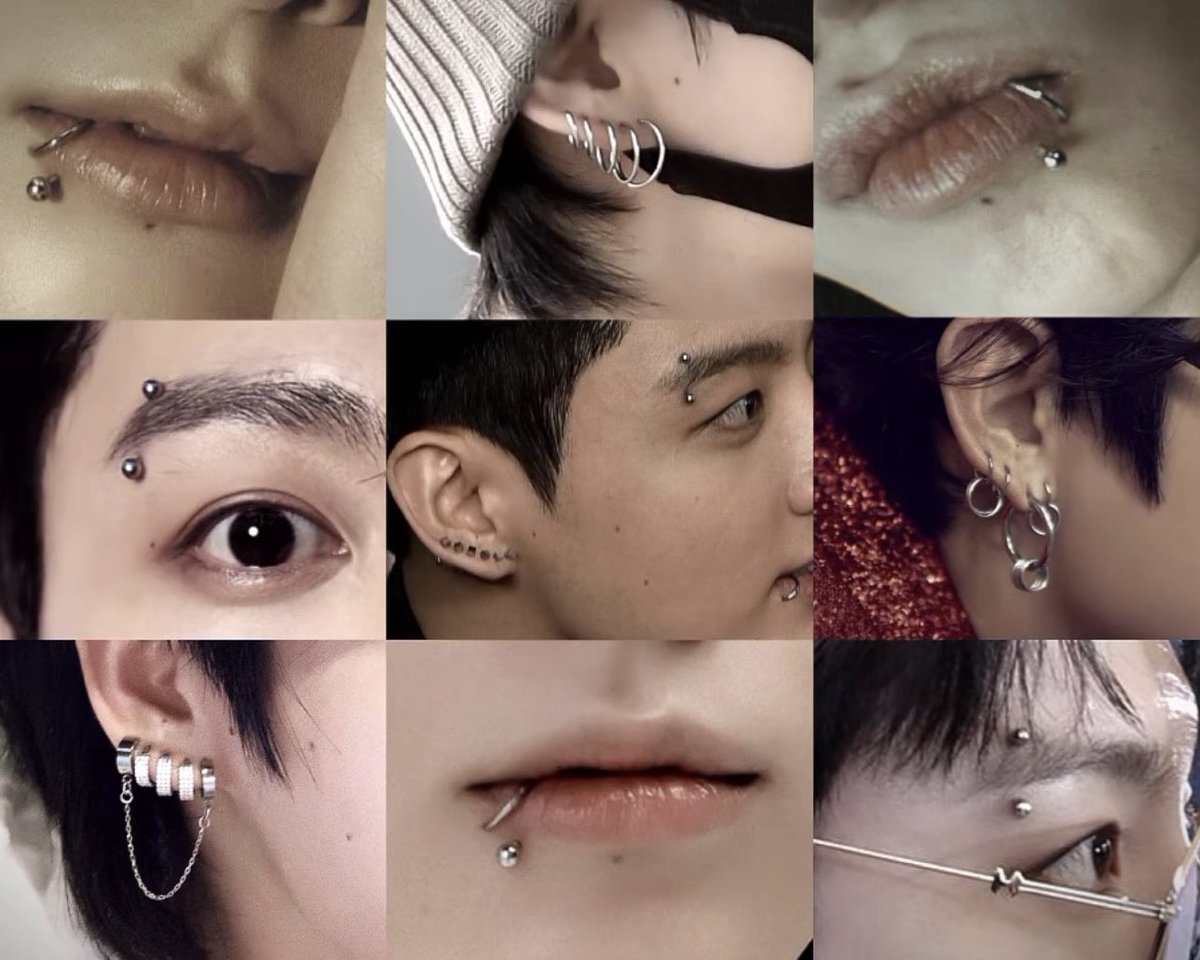 thvjkmon's tweet photo. Jungkook’s piercings https://t.co/Zh1wOkv94Z