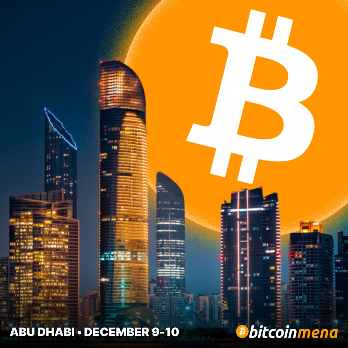 BitcoinMagazine's tweet photo. The biggest #Bitcoin conference is coming to Abu Dhabi 🇦🇪

Top speakers, cutting-edge insights, and a global network await at Bitcoin MENA 🚀

Grab your ticket today 🎟️👇
https://t.co/4yd0SUi00F https://t.co/ioE8RUQlWP