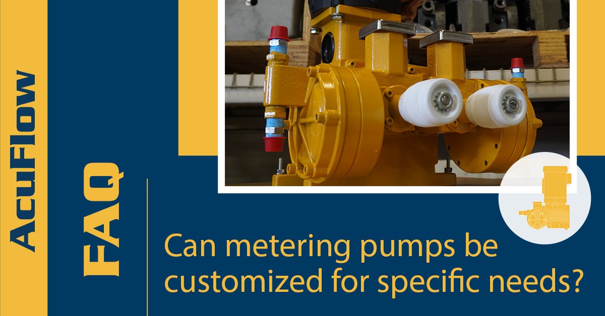 AcuFlowPumps's tweet image. Not all metering pumps can be customized. But at AcuFlow, we offer a wide range of customization options to ensure our hydraulic diaphragm metering pumps meet the unique needs of your system.

#meteringpumps #dosingpumps #pumpcustomization #watertreatment #wastewater #agriculture