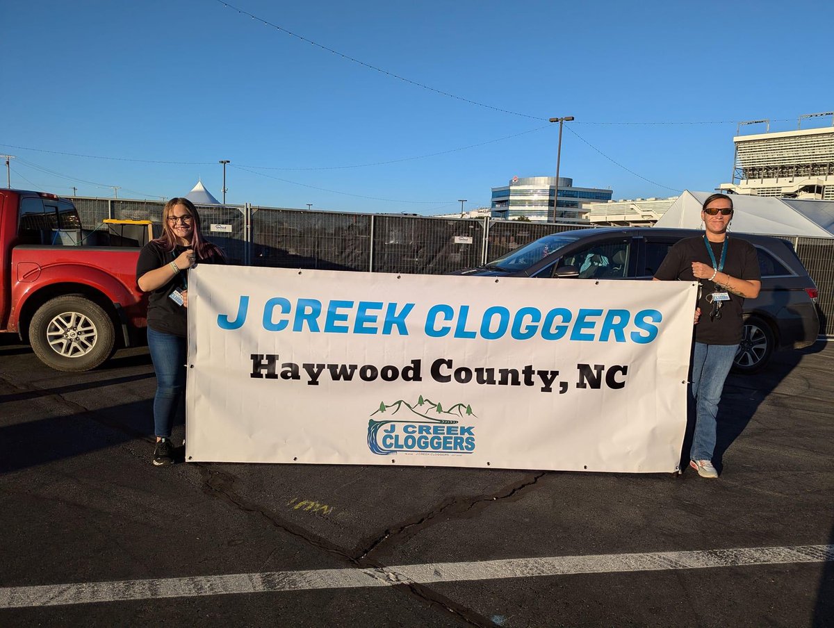 Jcreekcloggers's tweet photo. Big thanks to the Charlotte Motor Speedway and Bank of America for having the JCreekCloggers perform for the ROVAL 400.  Videos to come.  We had lots of fellowship along with our dancing that was much needed!  #jcreekcloggers #zebross #wnc @NASCAR https://t.co/P32Q2Ns2db