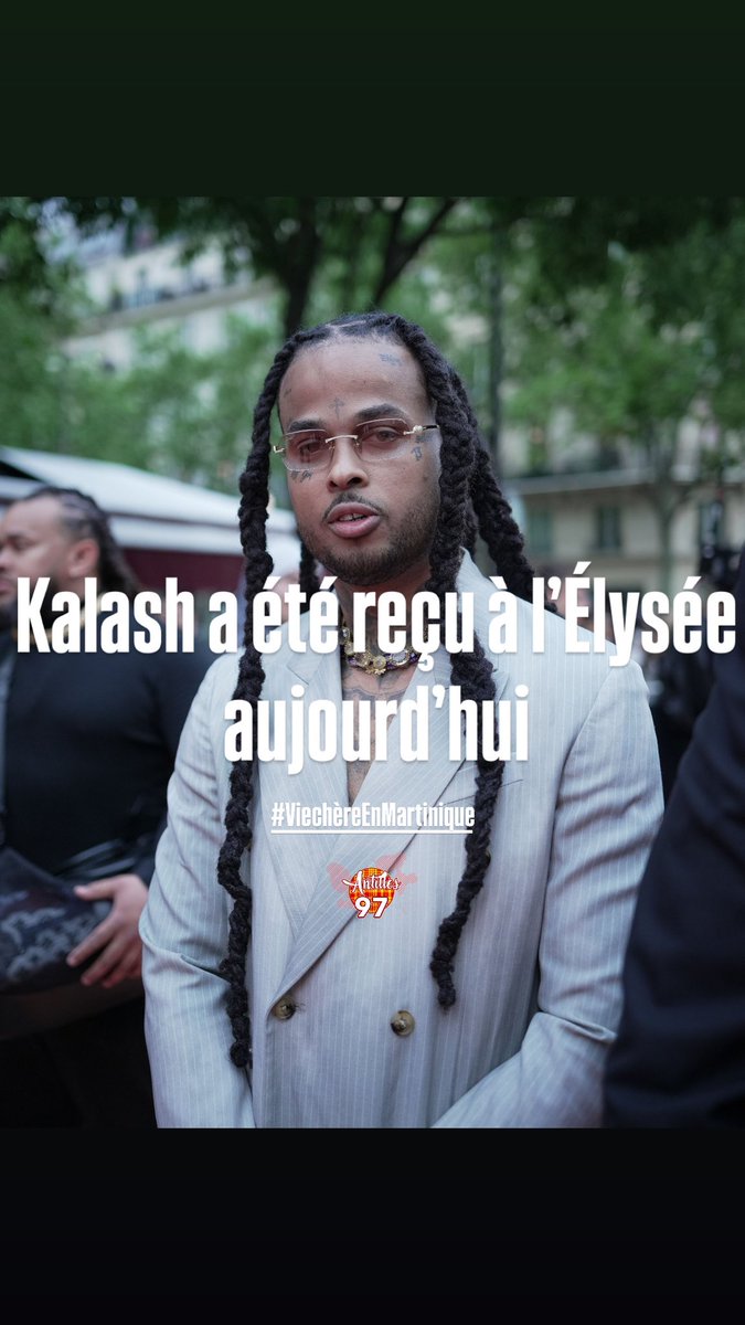 antilles97x's tweet photo. L’artiste @kalash972 a été reçu en urgence par le conseiller Outre-Mer du président de la Republique afin de parler de la situation compliquée que rencontre la Martinique en ce moment 🇲🇶 #VieChèreEnMartinique https://t.co/op6yvka0Cf