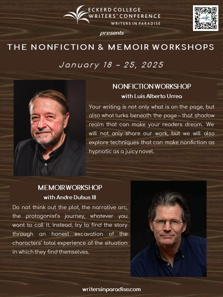Writers in Paradise (@ecwip) on Twitter photo #writersinparadise2025 presents the Nonfiction & Memoir Workshops with <a href="/Urrealism/">Cindy and Luis Urrea</a> Luis Alberto Urrea and Andre Dubus III. Don't miss your chance to work with these kind, generous, and gifted authors, whom we are proud to call faculty. Deadline 11/1.
writersinparadise.submittable.com #writersinparadise2025 presents the Nonfiction & Memoir Workshops with <a href="/Urrealism/">Cindy and Luis Urrea</a> Luis Alberto Urrea and Andre Dubus III. Don't miss your chance to work with these kind, generous, and gifted authors, whom we are proud to call faculty. Deadline 11/1.
writersinparadise.submittable.com