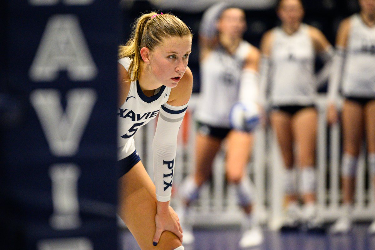XavierVBALL's tweet photo. Logan Flaugh and Lucia Corsaro were also named to the BIG EAST Weekly Honor Roll after leading the Muskies to an undefeated weekend! 👑

Logan tallied a career-high 55 assists with double-doubles in back-to-back matches &amp; Lucia recorded 20+ digs in both road wins!

#LetsGoX https://t.co/zDismJmeDi