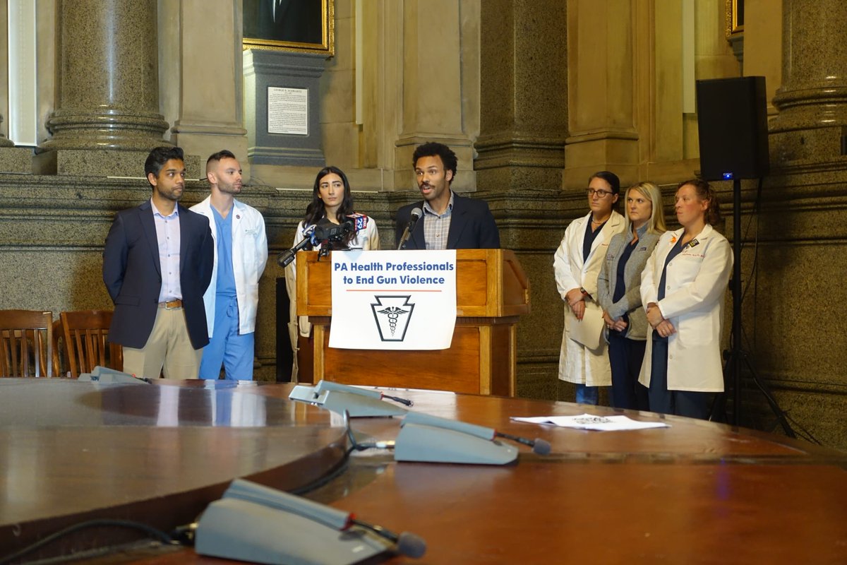 NCSP at Penn (@ncsp_penn) on Twitter photo #AdvocacyinAction Last Tuesday at City Hall, two of our current scholars, Drs. Vivek Ashok and Joseph Kern, joined other members of the Pennsylvania Coalition of Healthcare Professionals advocating for gun safety. <a href="/CeaseFirePA/">CeaseFirePA</a> <a href="/VivekLaVida/">Vivek Ashok, MD FAAP</a> thetrace.org/2024/10/pennsy… #AdvocacyinAction Last Tuesday at City Hall, two of our current scholars, Drs. Vivek Ashok and Joseph Kern, joined other members of the Pennsylvania Coalition of Healthcare Professionals advocating for gun safety. <a href="/CeaseFirePA/">CeaseFirePA</a> <a href="/VivekLaVida/">Vivek Ashok, MD FAAP</a> thetrace.org/2024/10/pennsy…