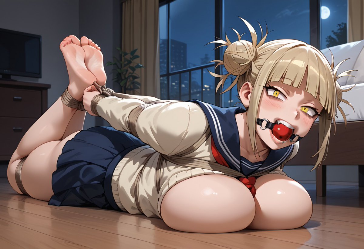 Thebondagemaker's tweet photo. Toga hogtied https://t.co/NxMw2E2JUN
