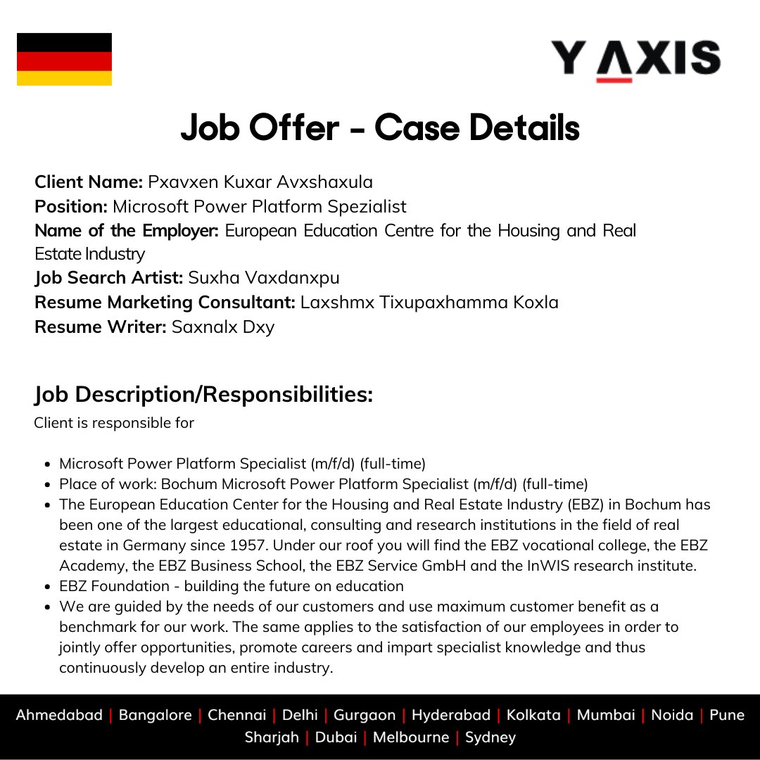 yaxis's tweet image. 🎉 Success Story: Microsoft Power Platform Specialist Lands Job in Germany

Our client successfully secured a job as a Microsoft Power Platform Specialist.

Read more: y-axis.com/visa/work/germ…⁠

#MicrosoftPowerPlatform #JobInGermany #PowerPlatformSpecialist #WorkInGermany