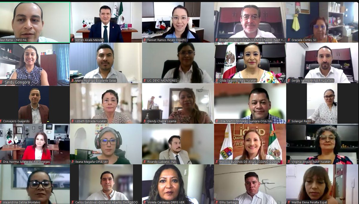 #AlMomento se lleva a cabo los Diálogos Regionales de Apertura Institucional Reg. Sureste, donde participan la Coordinadora de la Región @Gildasegovia4 y los órganos garantes que pertenecen al Sureste, Estos diálogos son organizados por el <a href="/INAImexico/">INAI</a> y la <a href="/sntgobabierto/">Comisión de Estado Abierto SNT</a> del #SNT