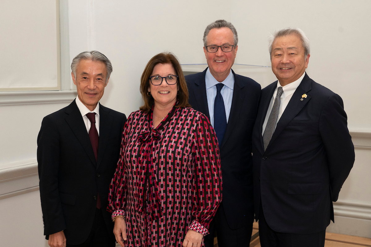 USJBC's tweet image. At the conclusion of our Conference, we thanked Douglas Peterson, President & CEO of @SPGlobal for his four years of service and welcomed David Goeckeler, CEO of @westerndigital, as the new USJBC Chair. We also welcomed Joseph Bae, Co-CEO of @KKR_Co, as our incoming Vice Chair.