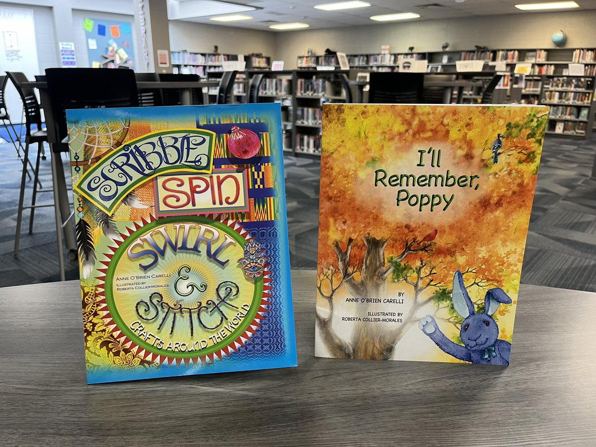 nleisten70's tweet image. Thank you @aobc for these beautiful picture books to add to our library collection. We use picture books frequently at my middle school for various lessons. I think our art teacher will love Scribble, Spin, Swirl, and Stitch!